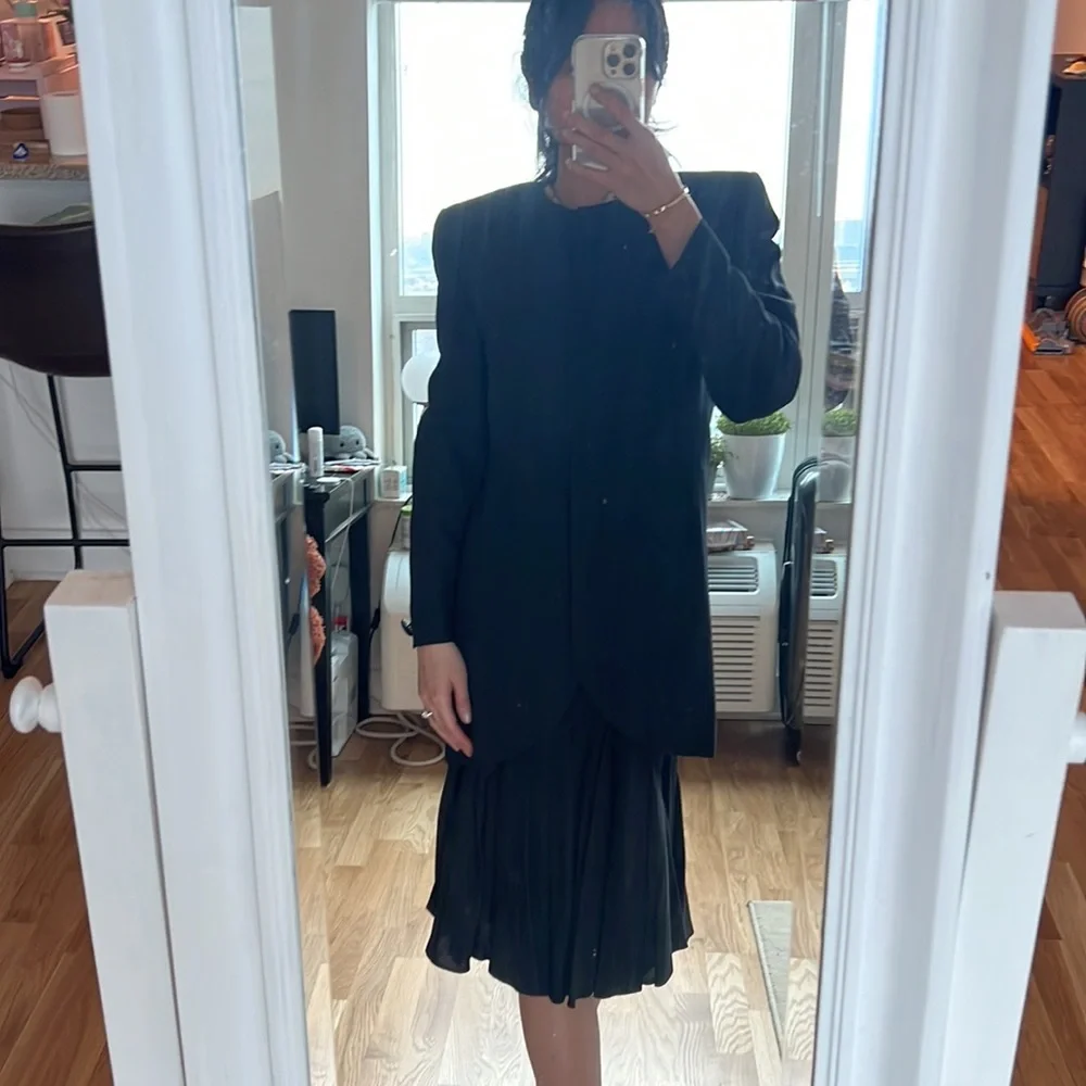 Vintage Christian Dior blazer skirt set